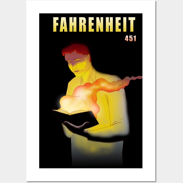 Fahrenheit 451 Wall Art by lucamendieta